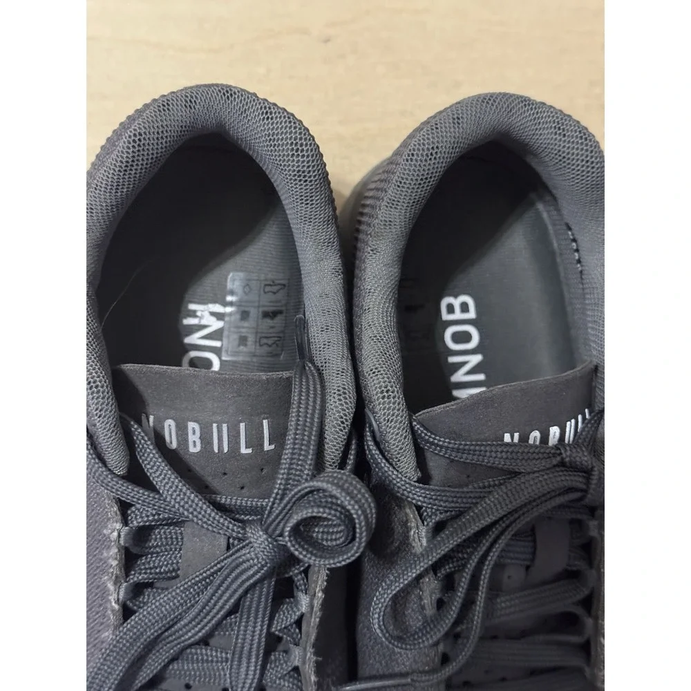 NoBull Outwork Sneakers Triple Black Trainer Shoes Unisex Women's 11 Men's 9,5 - Picture 2 of 7
